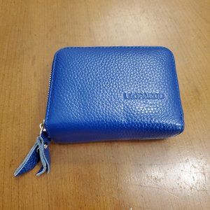 LEOPARDD Blue Card Wallet